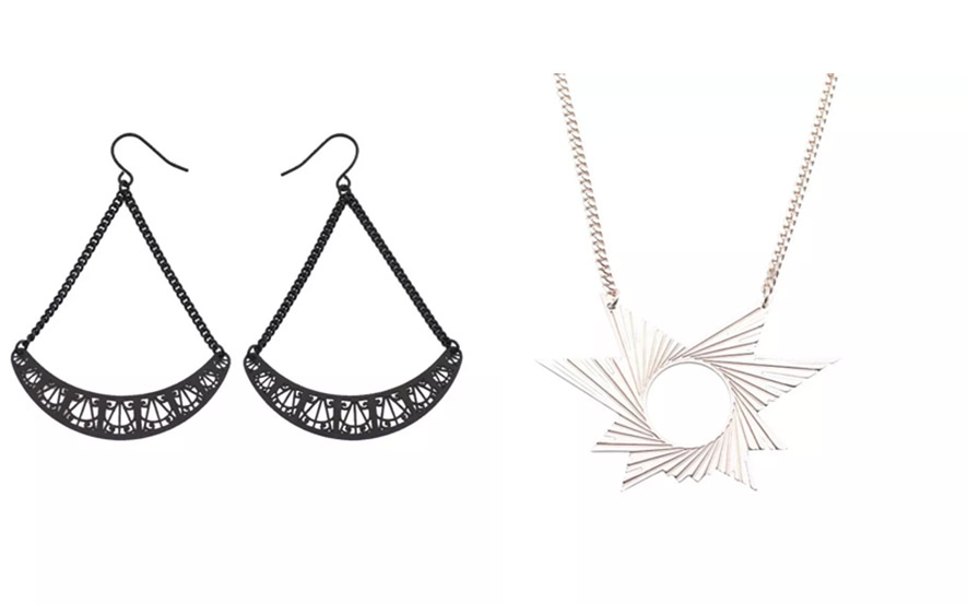 精密激光切割首飾耳環