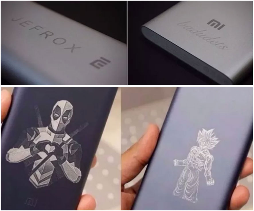 擺地攤賣什么最賺錢？充電寶激光雕刻精致個性化圖案