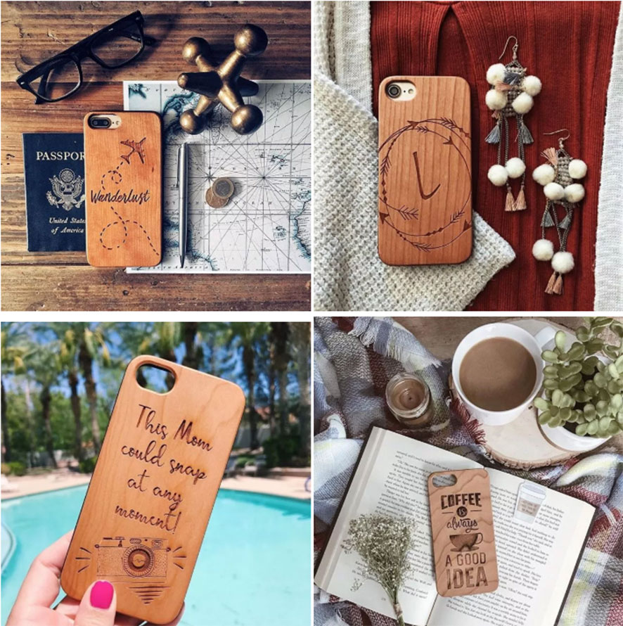 擺地攤賣什么最賺錢？手機殼激光雕刻獨一無二精美圖形圖案