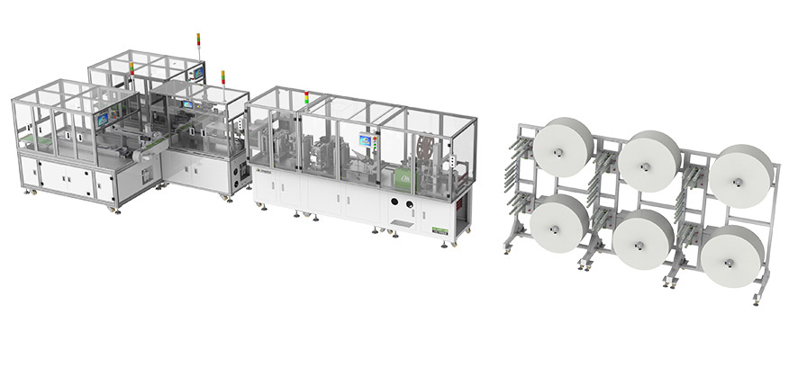 全自動一拖二N95/KN95頭戴式口罩機