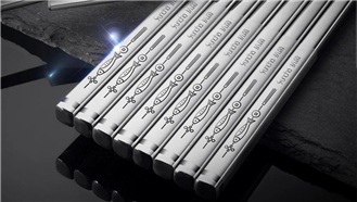 激光打標不銹鋼餐筷：抑菌防霉，防滑耐用