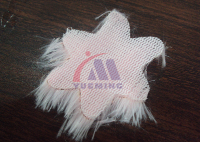 毛絨布料激光切割樣品